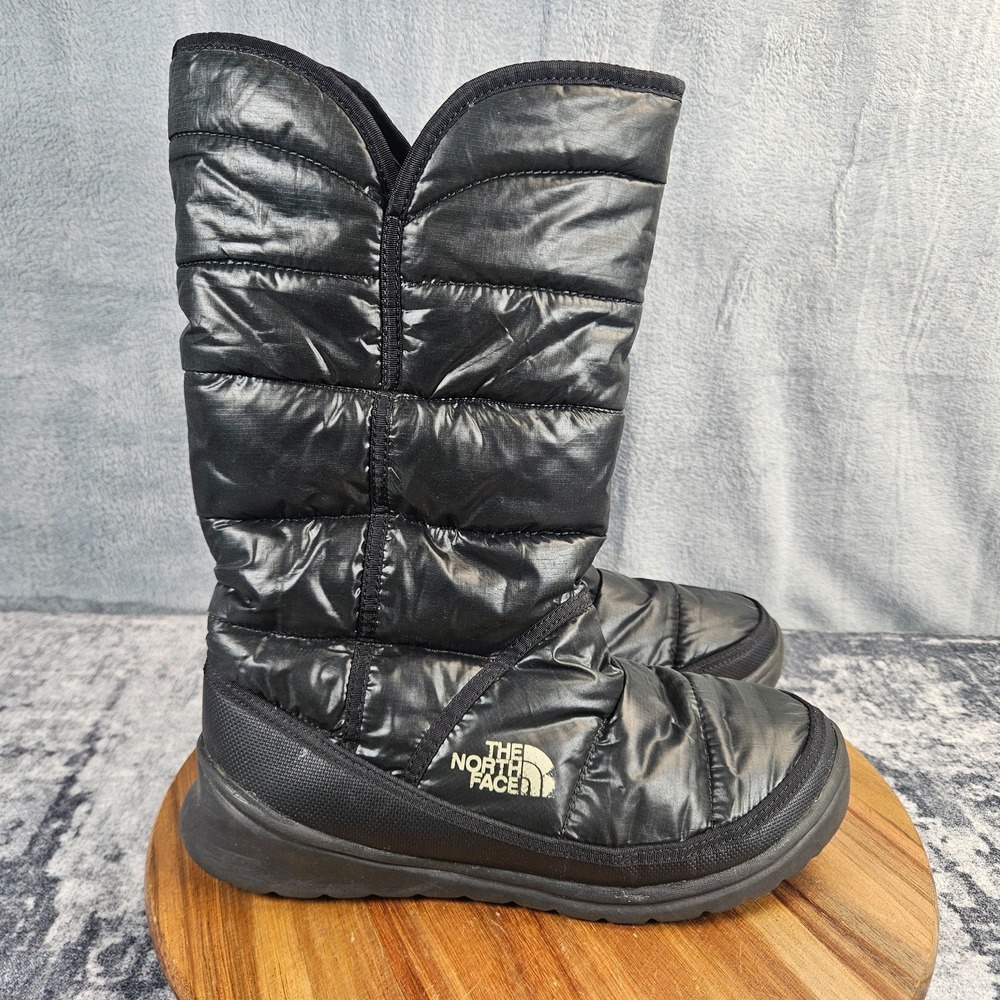 The North Face Amore II Boots Black Puffer Insulated Winter Snow Boot Womens 9